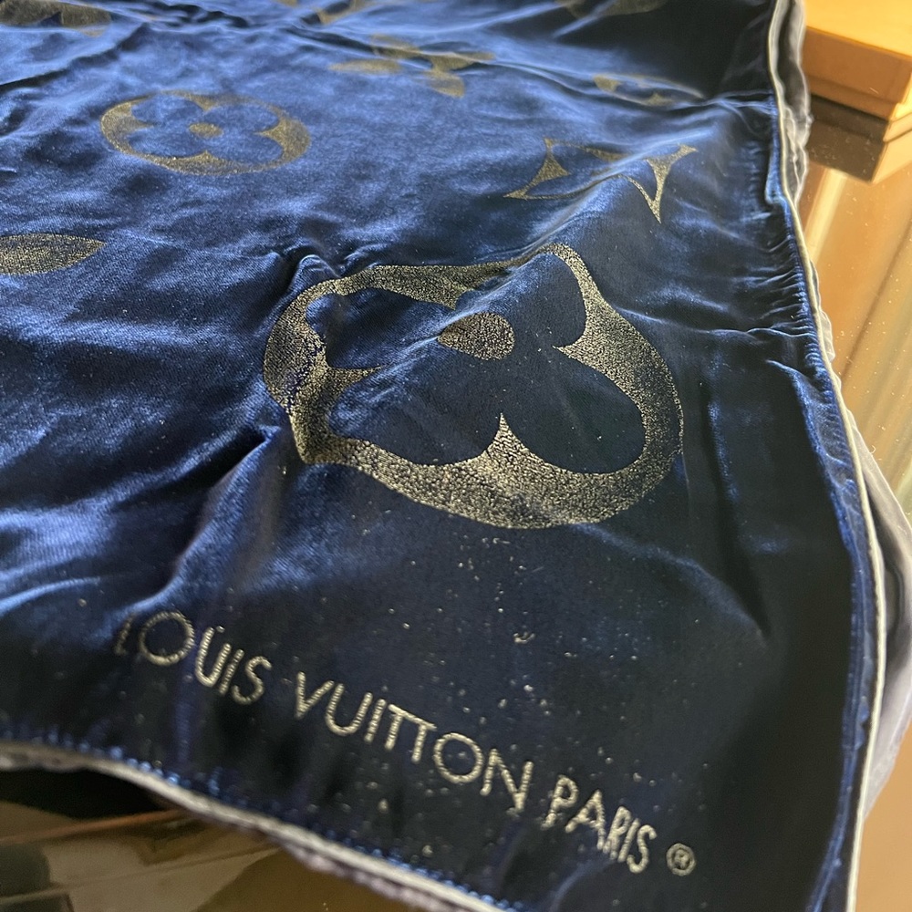 Authentic Louis Vuitton Velour Scarf